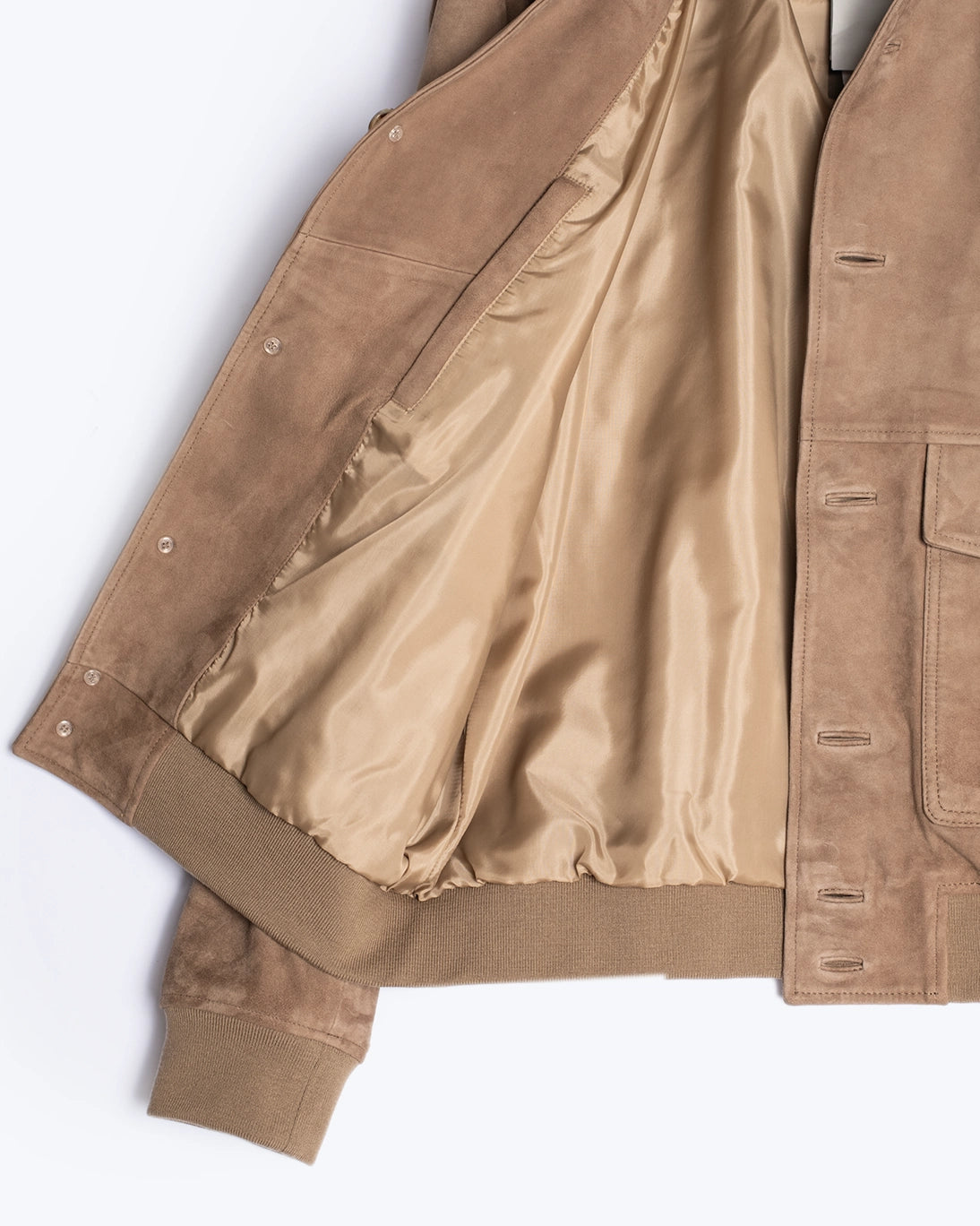 CAZADORA DE PIEL MARRÓN CLARO SEVENTY