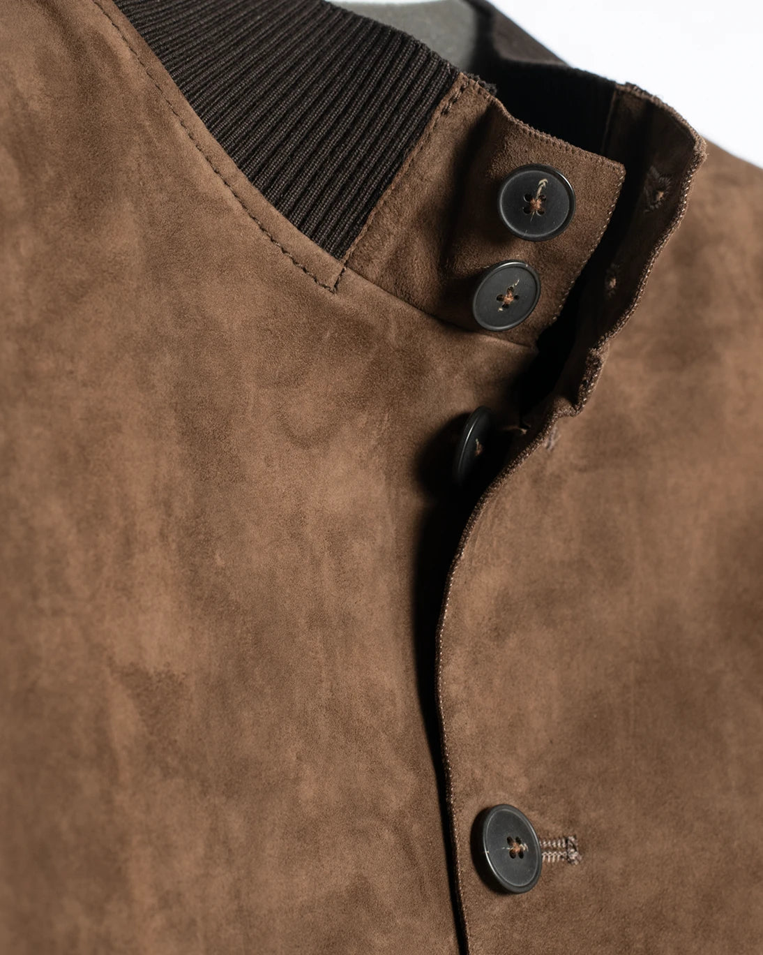 CAZADORA MARRÓN DE PIEL Y PUNTO THE JACK LEATHERS