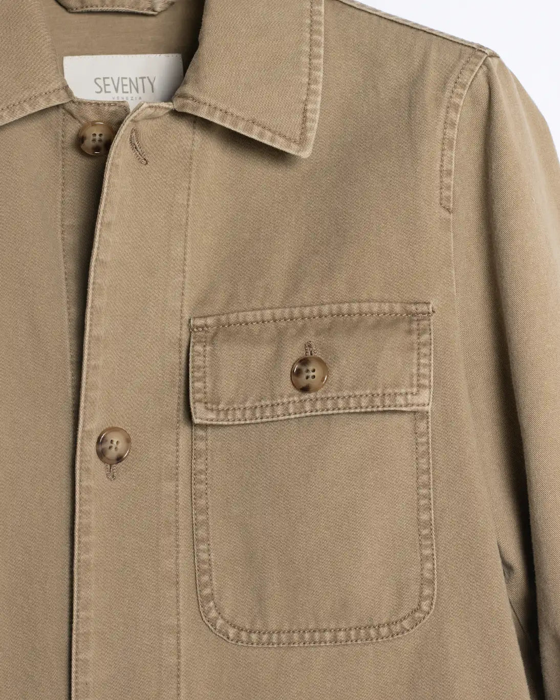 CAZADORA CAMEL DE ALGODÓN SEVENTY