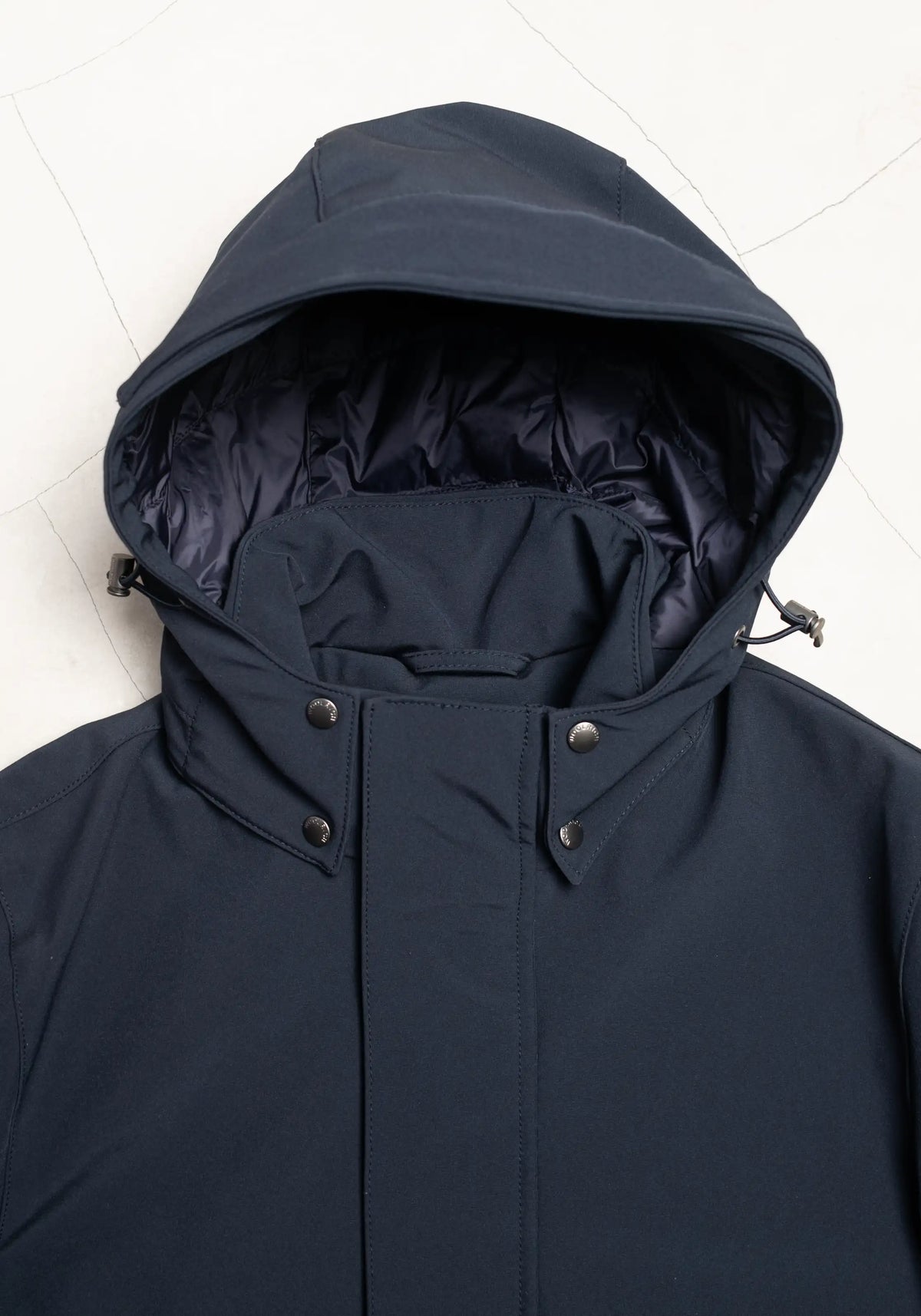 PARKA CON CAPUCHA NAVY WOOLRICH