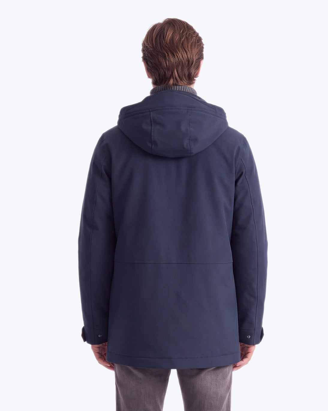 PARKA CON CAPUCHA NAVY WOOLRICH