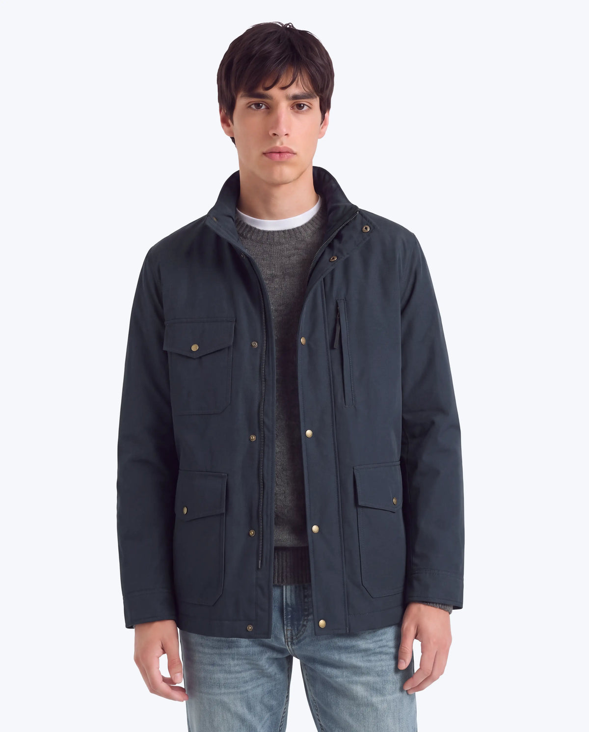 PARKA WOOLRICH AZUL TRES BOLSILLOS