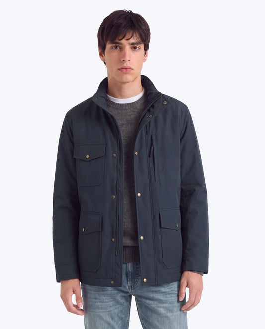 PARKA WOOLRICH AZUL TRES BOLSILLOS
