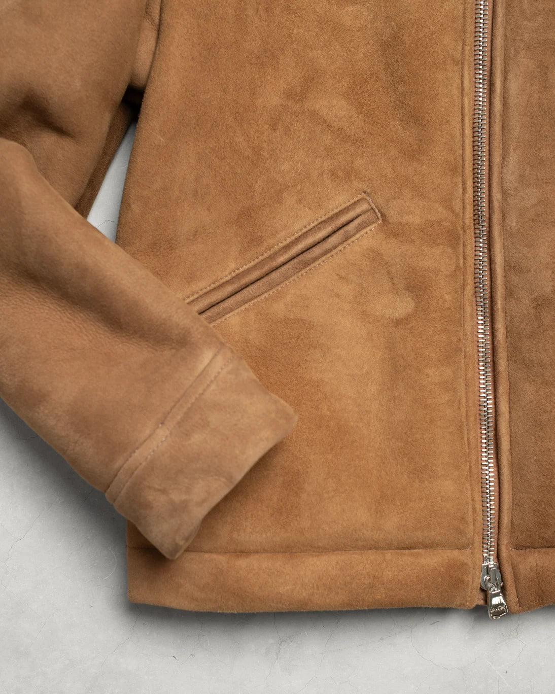 CAZADORA HENRY SUEDE CAMEL VALSTAR