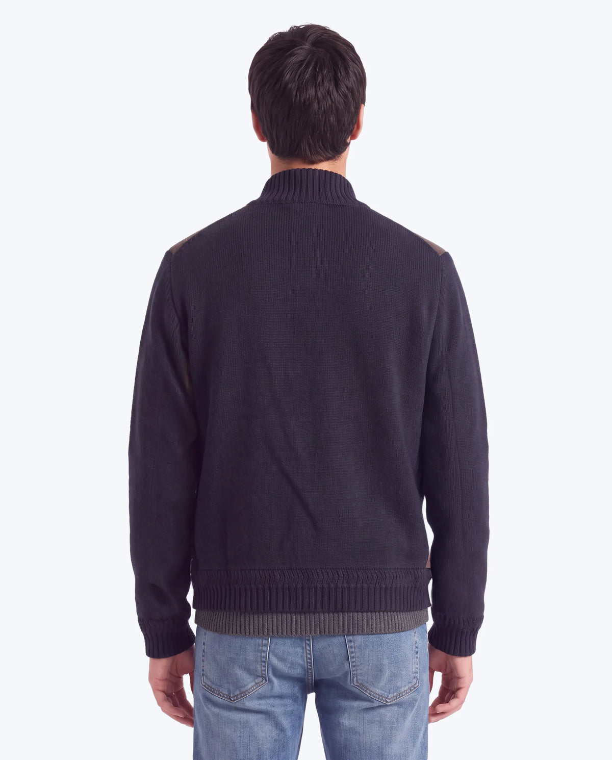 CAZADORA COMBINADA MARRÓN Y NAVY THE JACK LEATHERS
