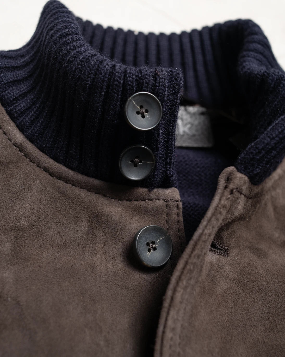 CAZADORA COMBINADA MARRÓN Y NAVY THE JACK LEATHERS