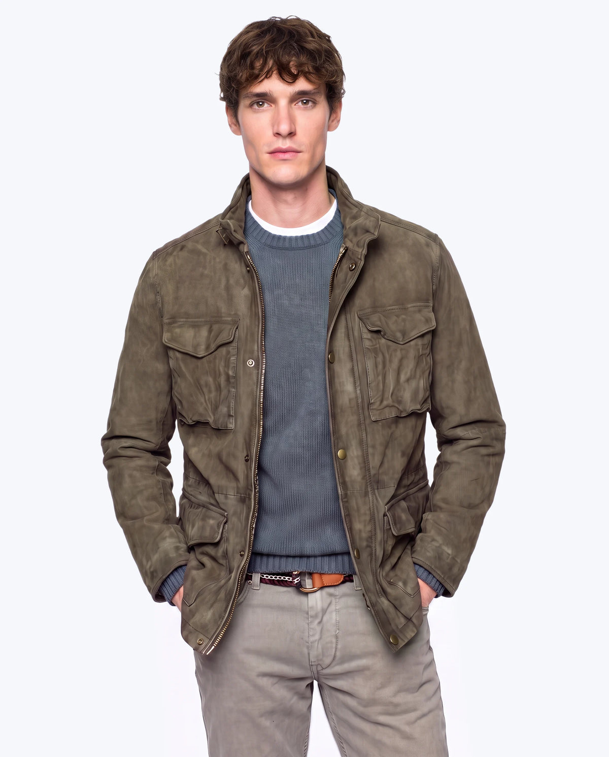 CAZADORA ROGER DE ANTE VERDE THE JACK LEATHERS