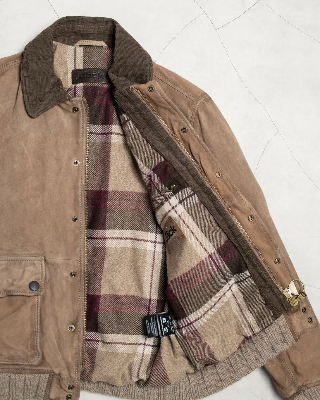 CAZADORA OTTAVIANO MARRÓN CLARO THE JACK LEATHERS