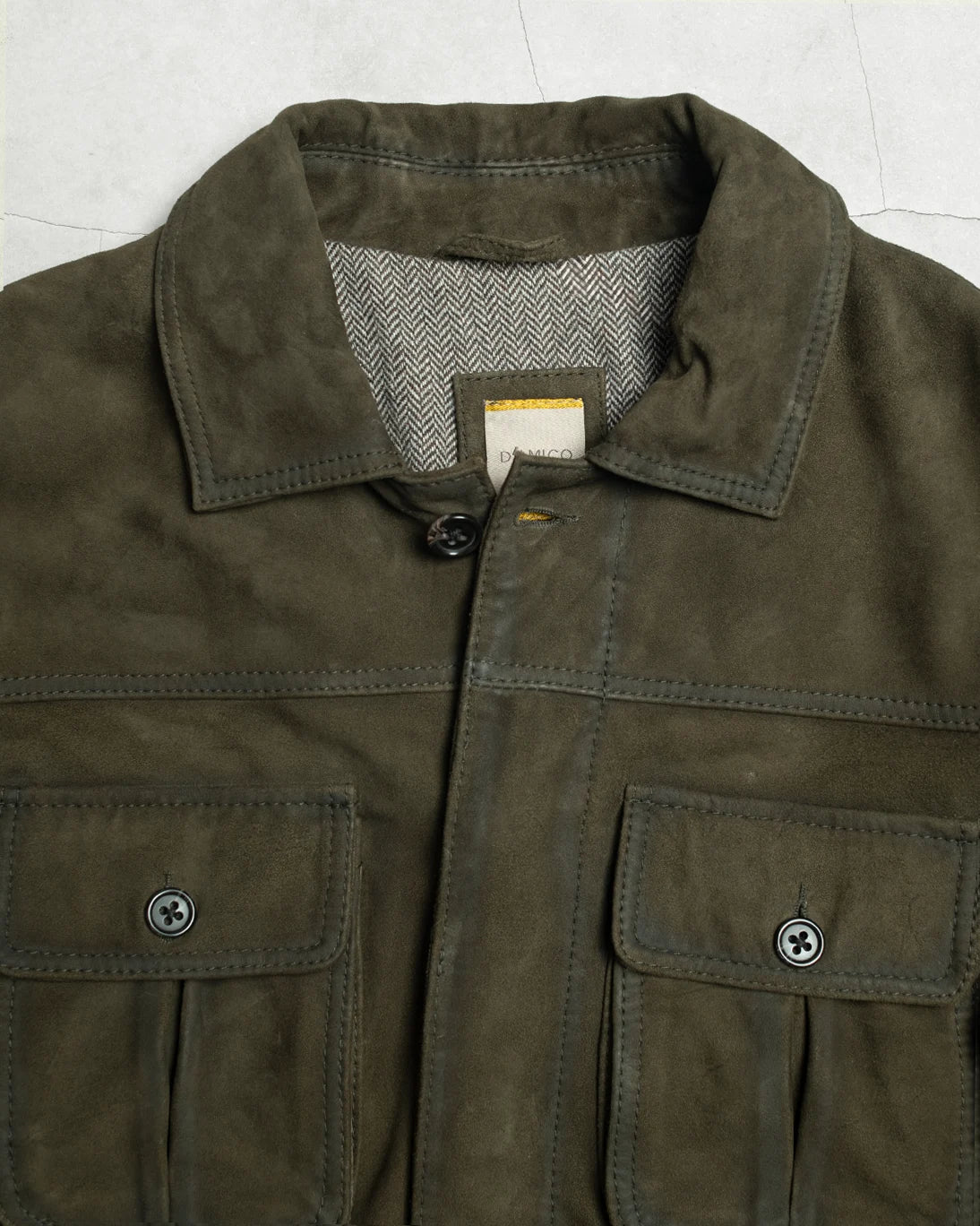 CAZADORA VERDE GIACOMO D´AMICO CUATRO BOLSILLOS
