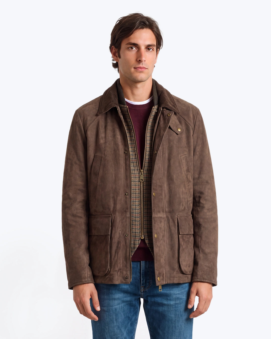 CAZADORA MARRÓN CON CHALECO THE JACK LEATHERS
