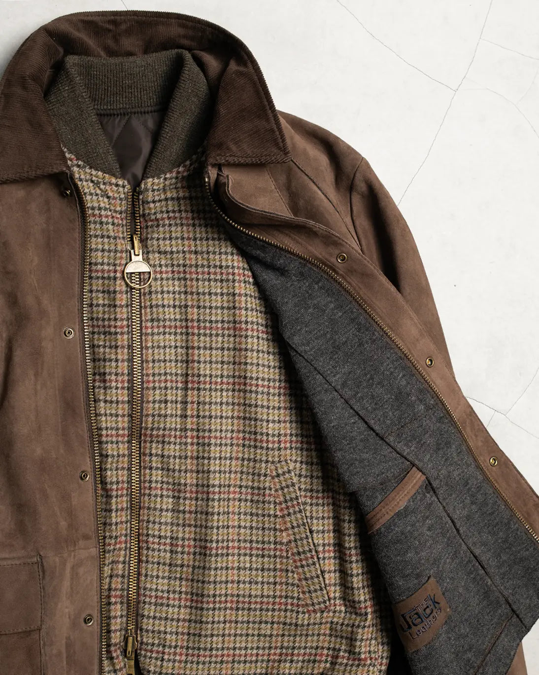 CAZADORA MARRÓN CON CHALECO THE JACK LEATHERS