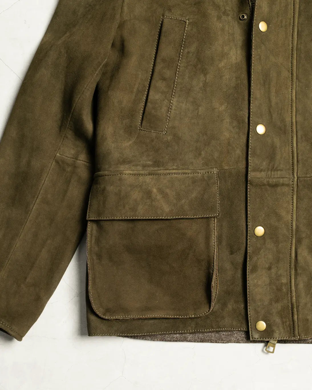 CAZADORA VERDE CON CHALECO THE JACK LEATHERS