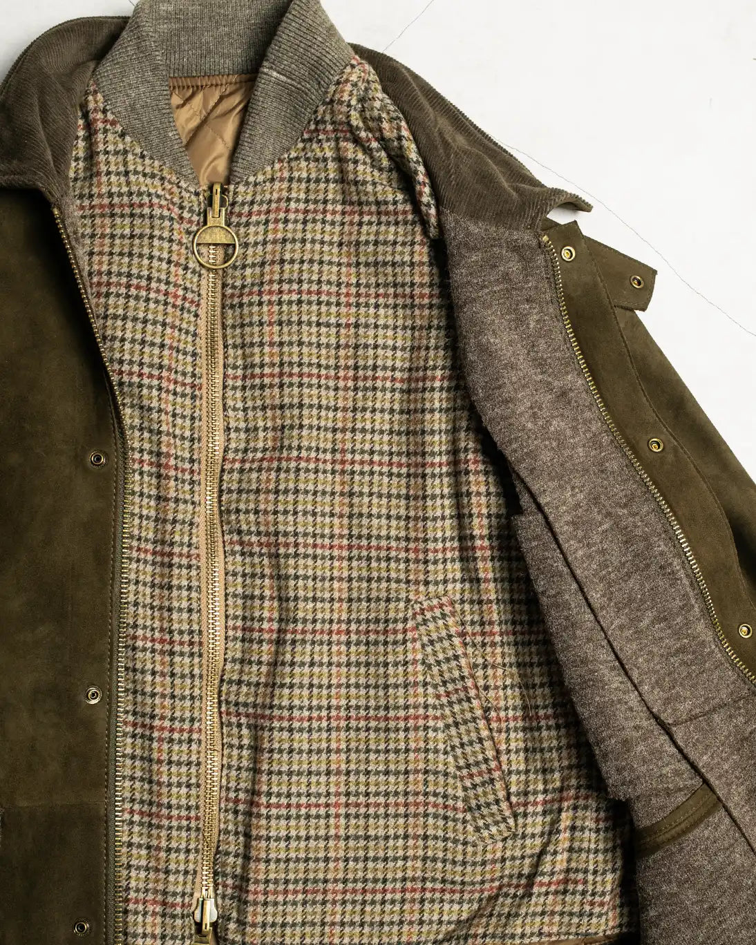 CAZADORA VERDE CON CHALECO THE JACK LEATHERS