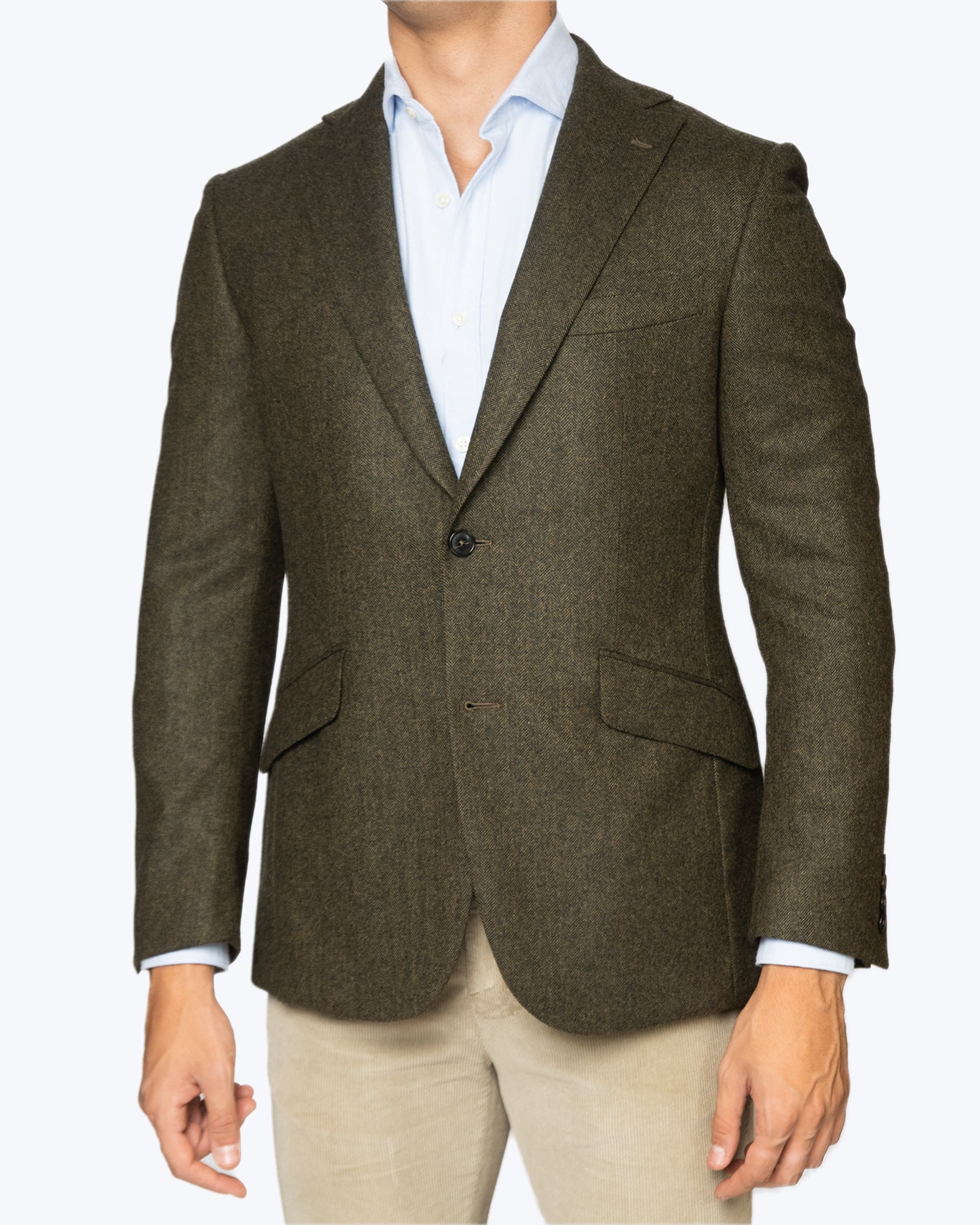 BLAZER DE LANA Y CASHMERE WALKER SLATER ESPIGA VERDE / 60