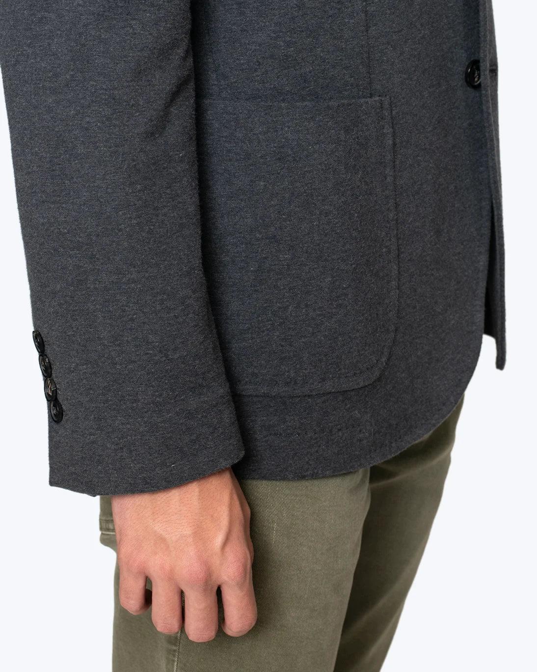 BLAZER DE ALGODÓN GRIS CIRCOLO