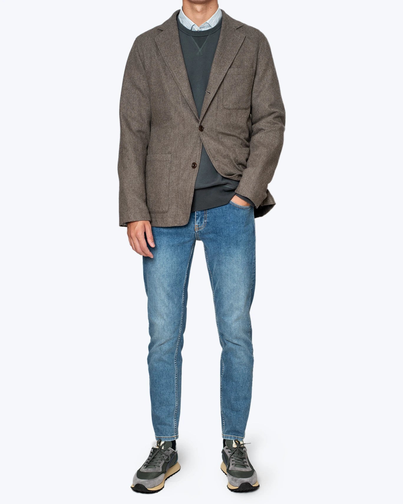 BLAZER DE LANA MARRÓN CLARO HARTFORD