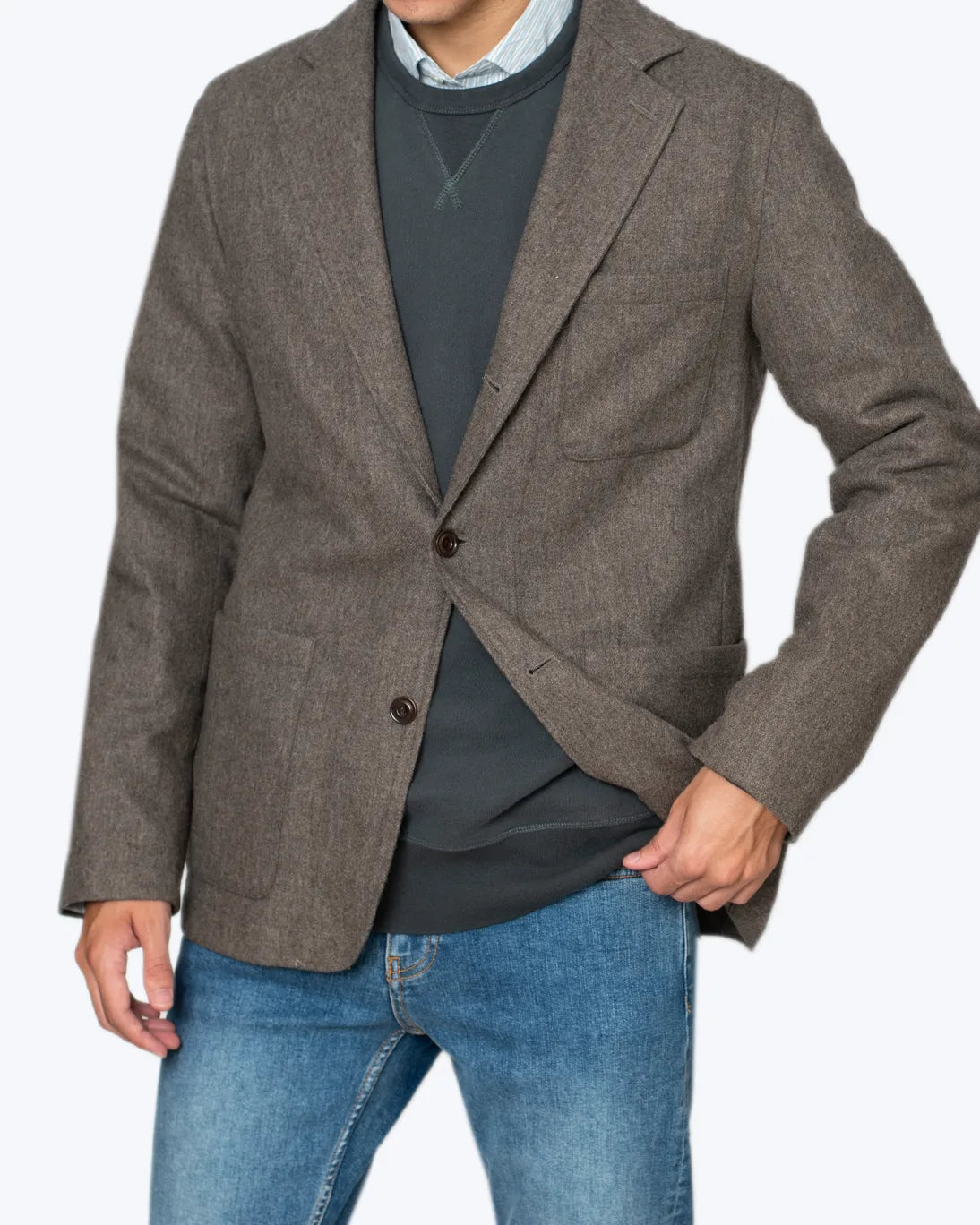 BLAZER DE LANA MARRÓN CLARO HARTFORD