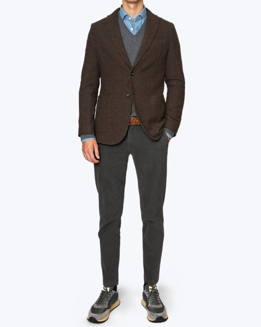 BLAZER DE LANA MARRÓN CIRCOLO