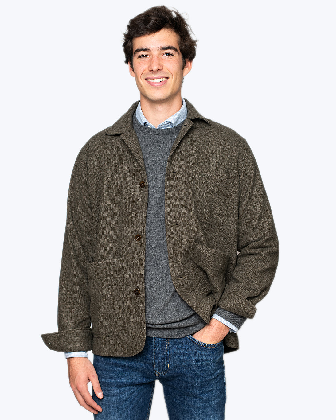 BLAZER DE ESPIGA VERDE KOIKE