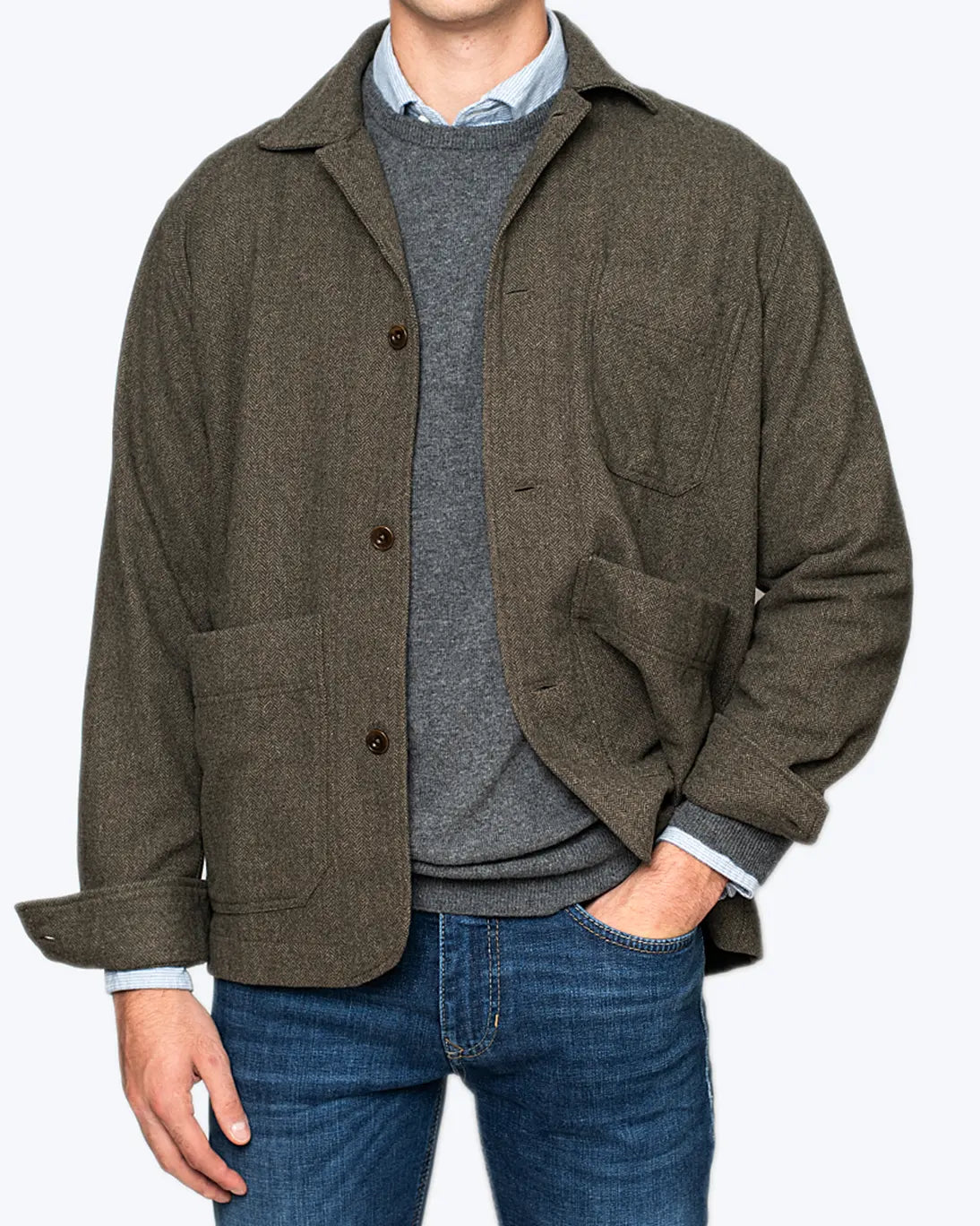 BLAZER DE ESPIGA VERDE KOIKE