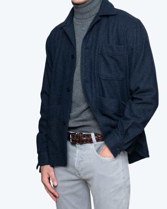 BLAZER DE ESPIGA AZUL KOIKE