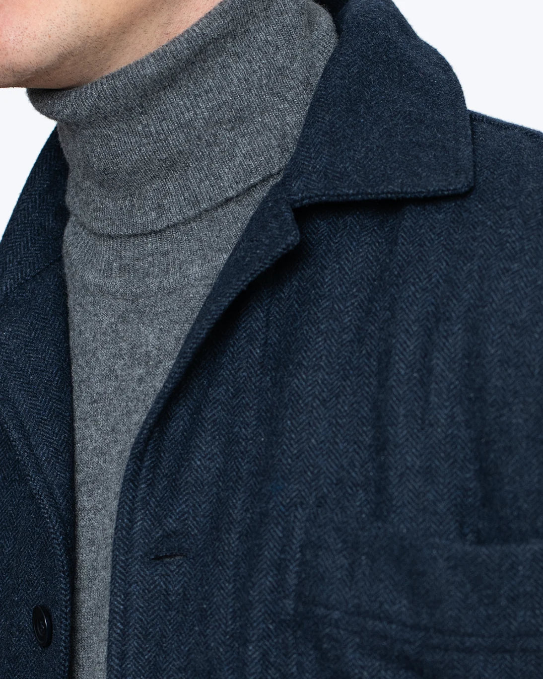 BLAZER DE ESPIGA AZUL KOIKE