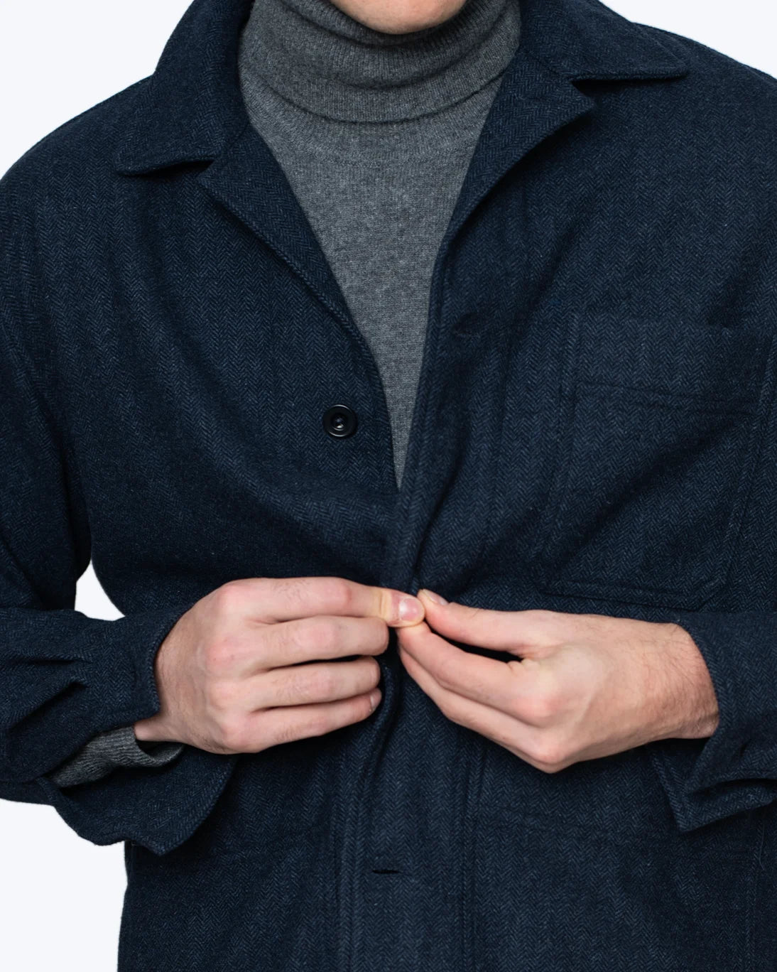 BLAZER DE ESPIGA AZUL KOIKE