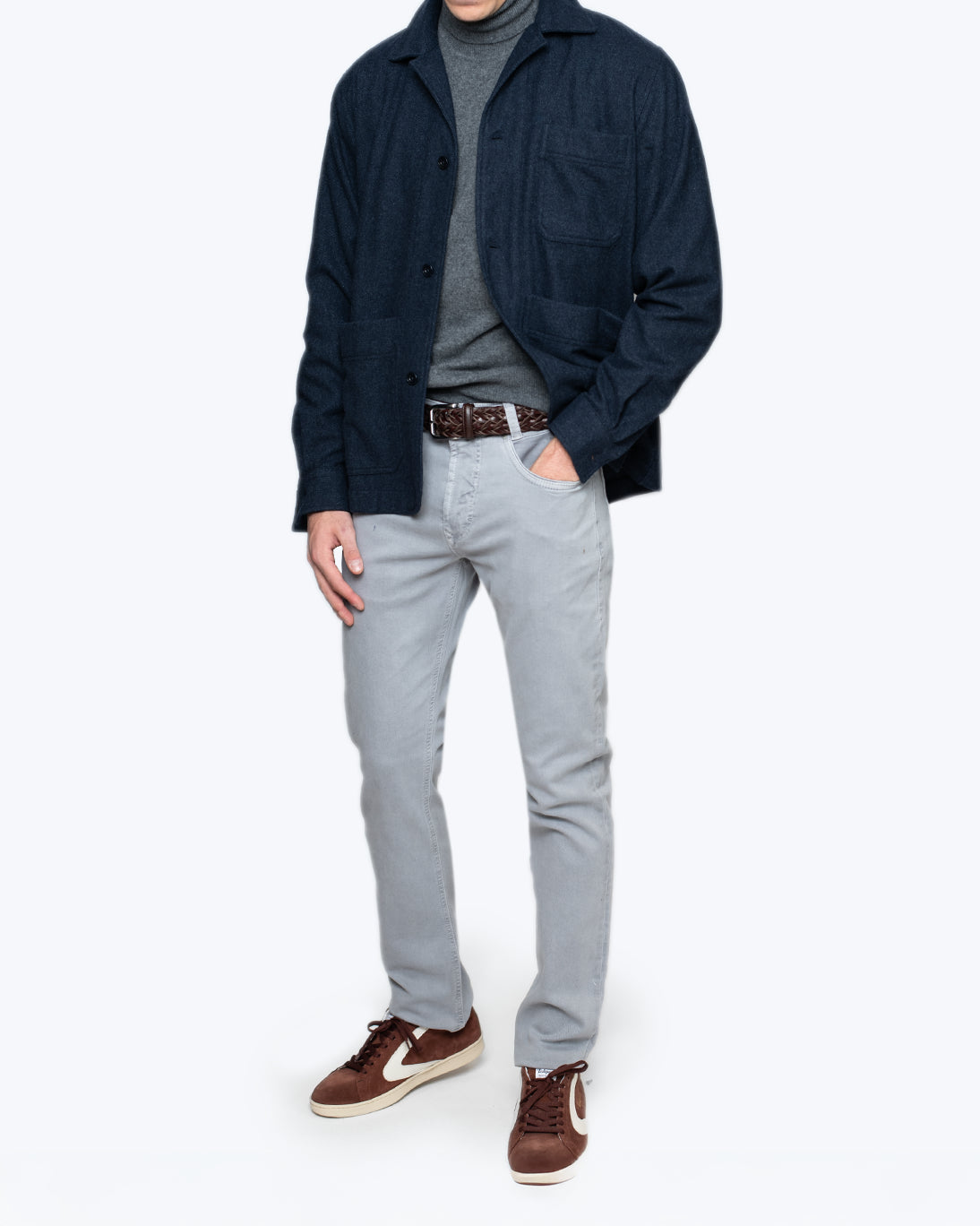 BLAZER DE ESPIGA AZUL KOIKE