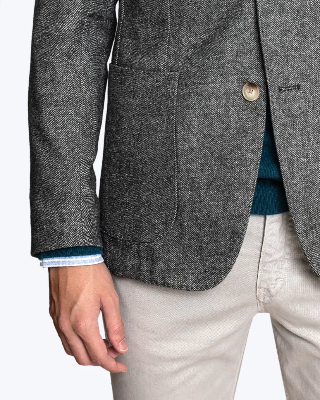 BLAZER ESPIGA GRIS JERRY KEY