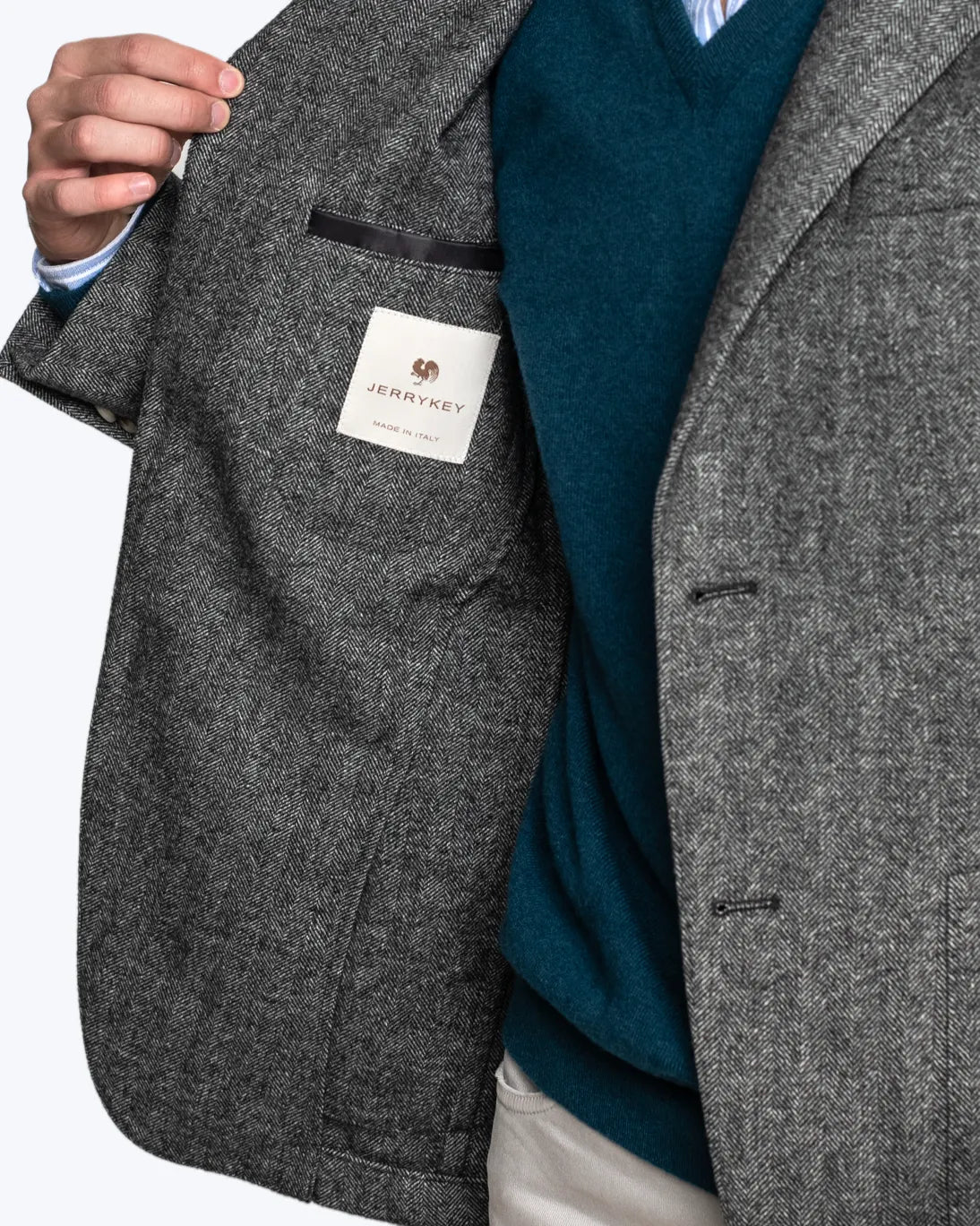 BLAZER ESPIGA GRIS JERRY KEY