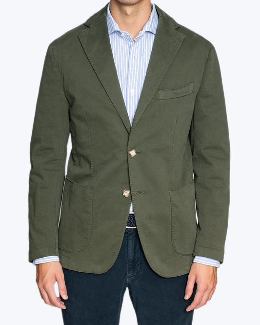 BLAZER VERDE OSCURO DE ALGODÓN JERRY KEY
