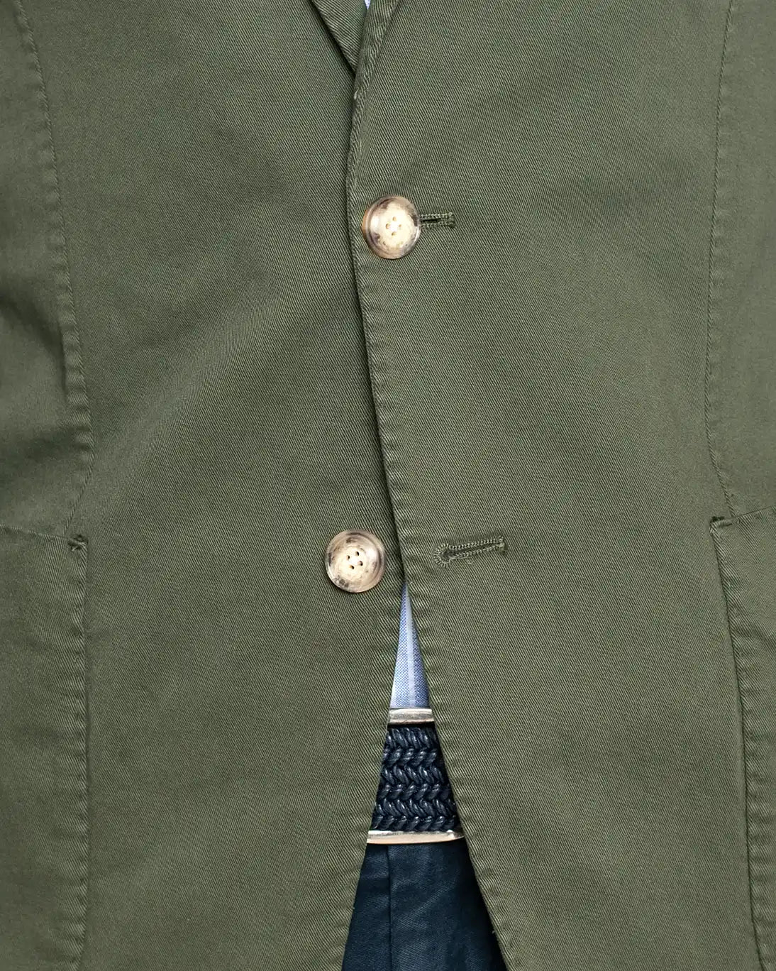 BLAZER VERDE OSCURO DE ALGODÓN JERRY KEY