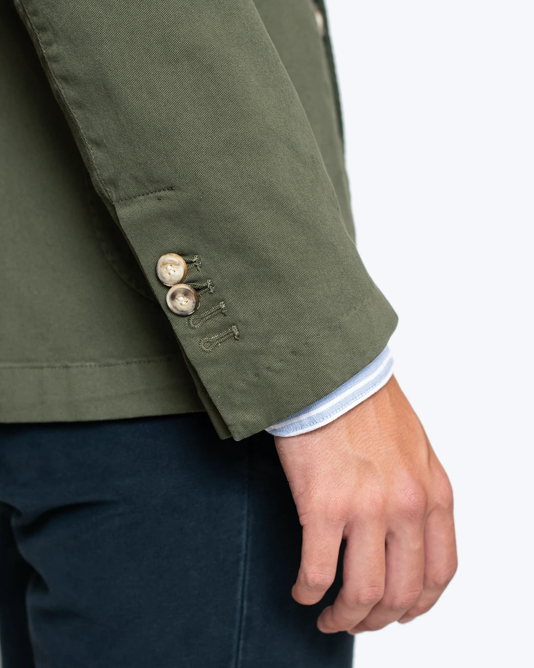 BLAZER VERDE OSCURO DE ALGODÓN JERRY KEY