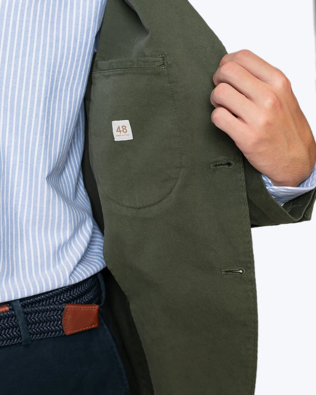 BLAZER VERDE OSCURO DE ALGODÓN JERRY KEY