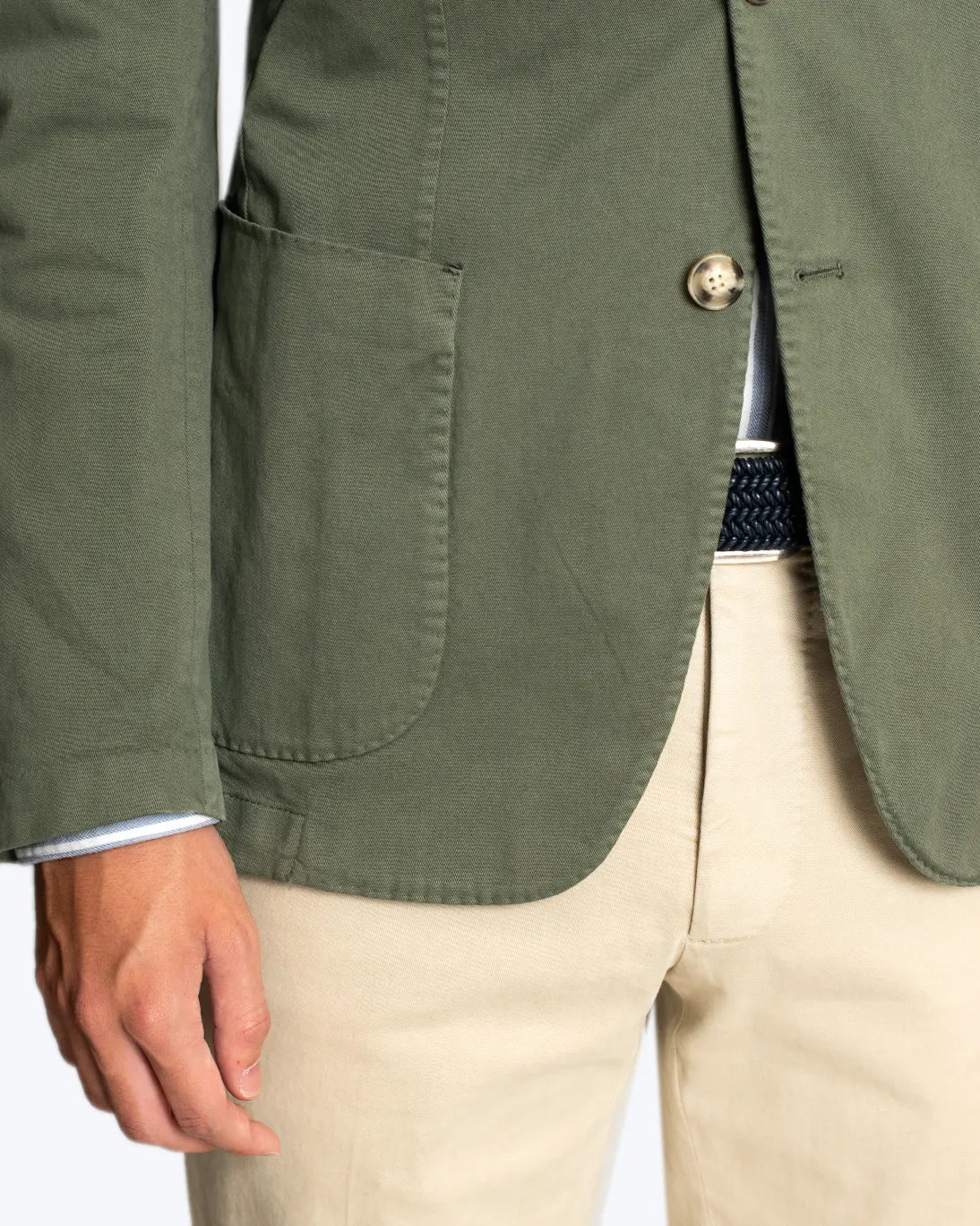 BLAZER VERDE DE ALGODÓN JERRY KEY