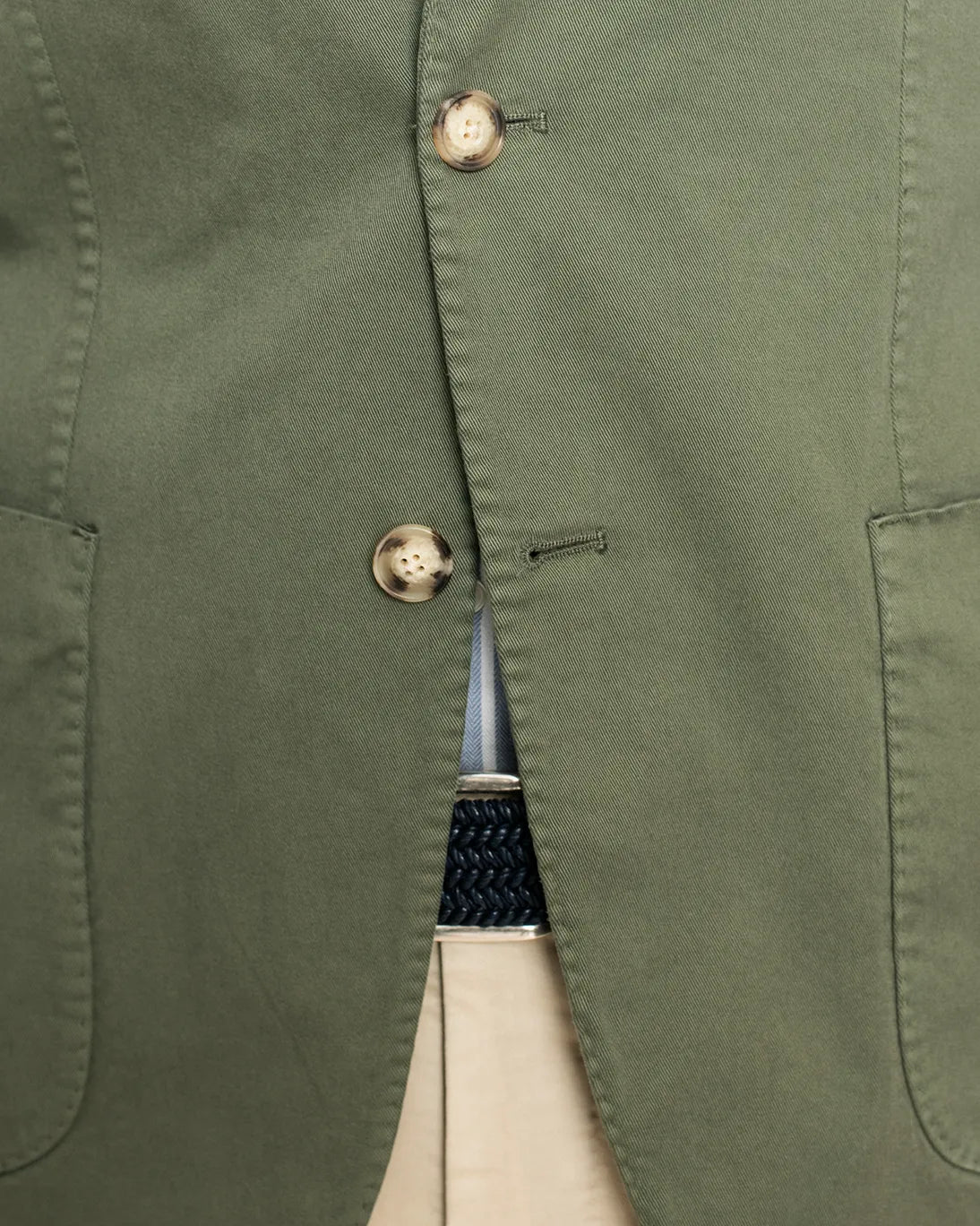 BLAZER VERDE DE ALGODÓN JERRY KEY
