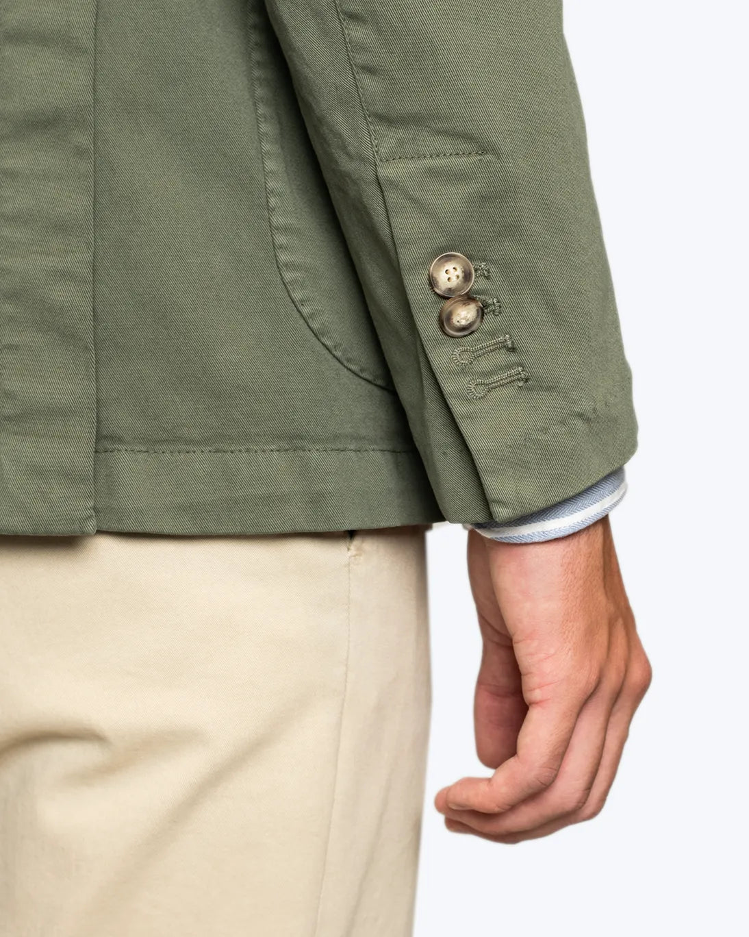BLAZER VERDE DE ALGODÓN JERRY KEY
