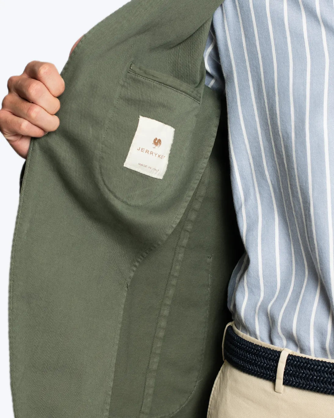BLAZER VERDE DE ALGODÓN JERRY KEY