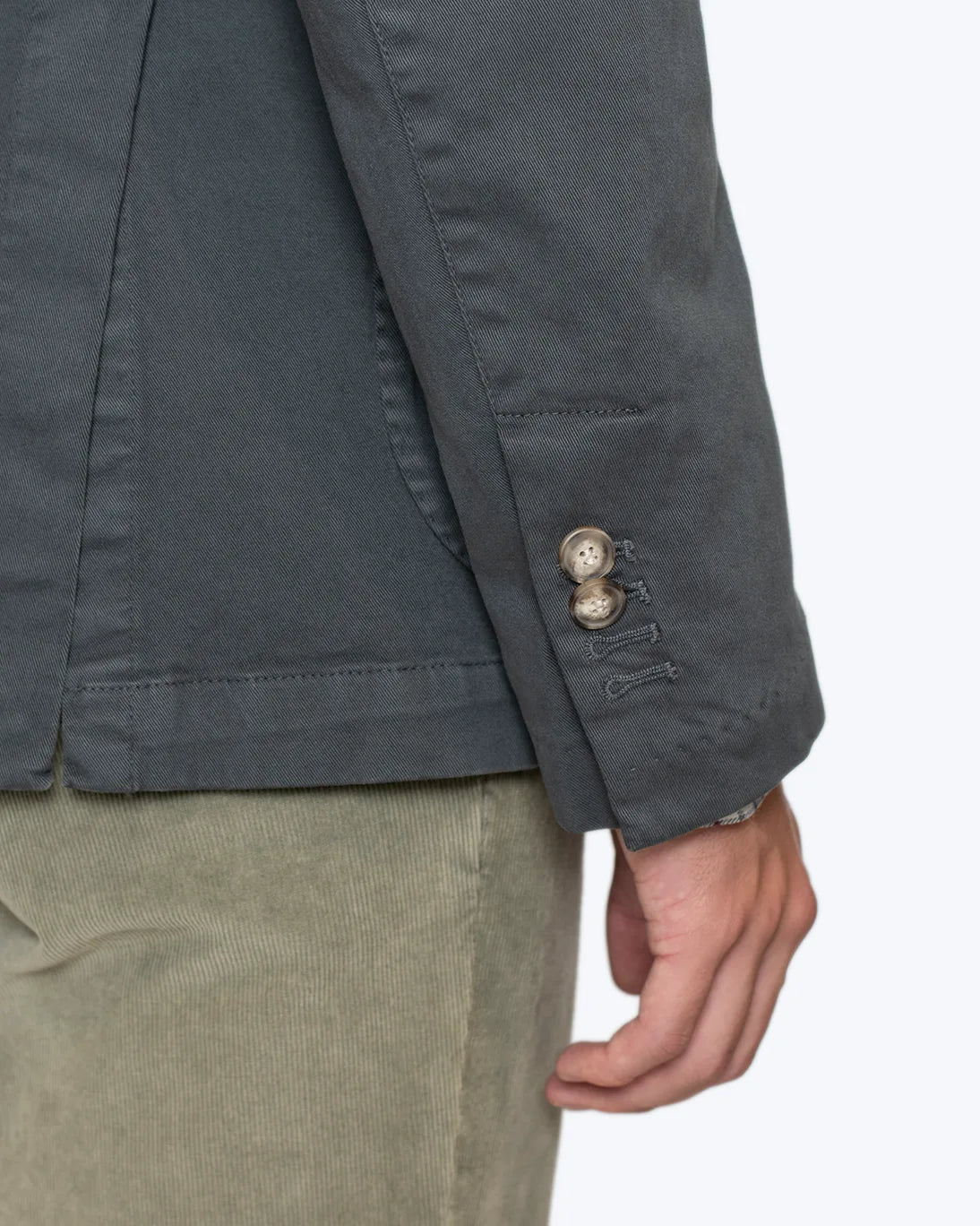 BLAZER GRIS OSCURO DE ALGODÓN JERRY KEY