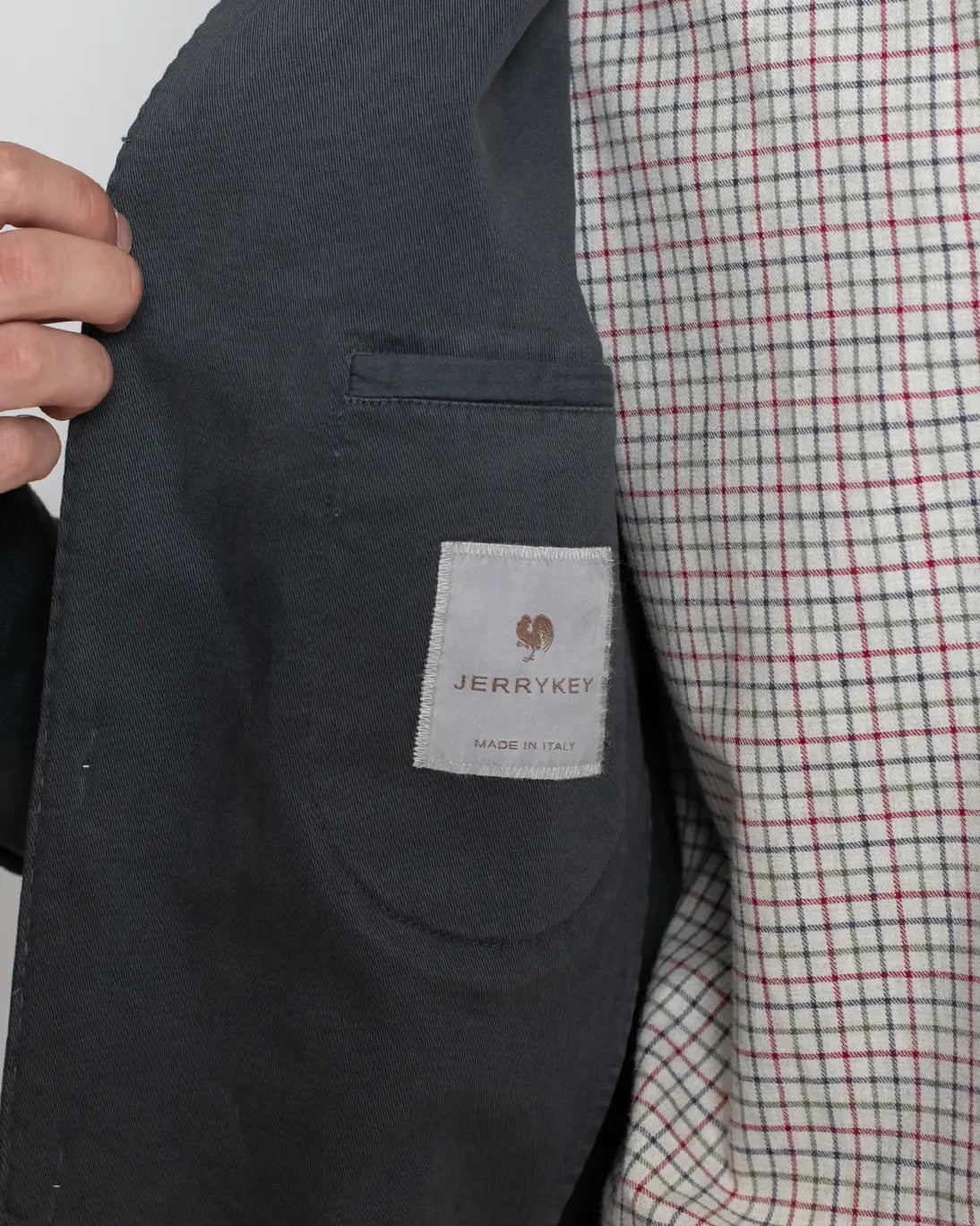 BLAZER GRIS OSCURO DE ALGODÓN JERRY KEY