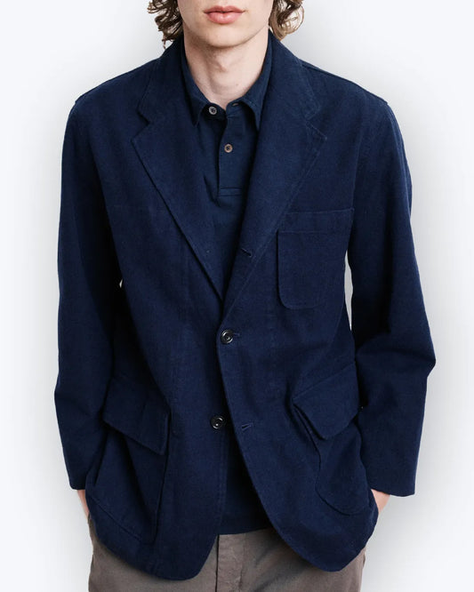 BLAZER AZUL MARINO DE ALGODÓN HARTFORD