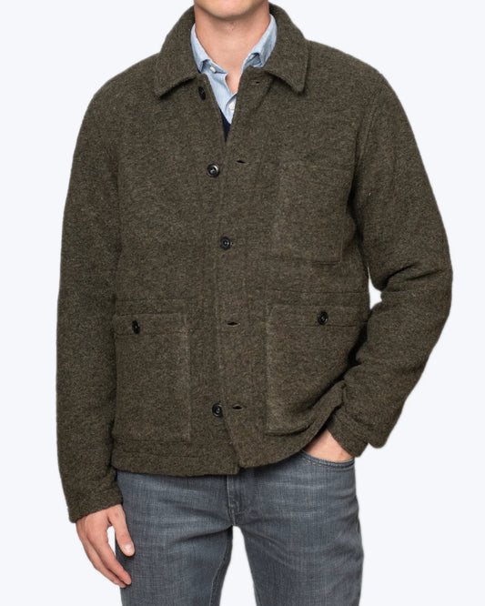 CHAQUETA DE LANA VERDE HARTFORD