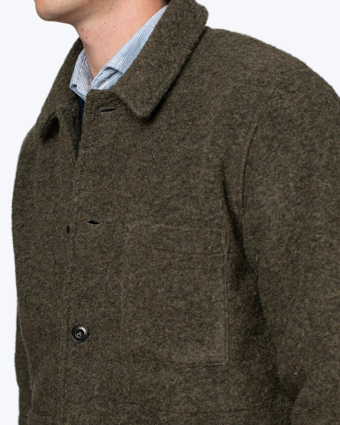 CHAQUETA DE LANA VERDE HARTFORD