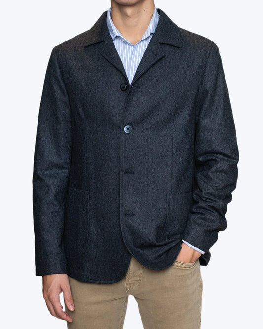 BLAZER DE ESPIGA AZUL AT.P.CO