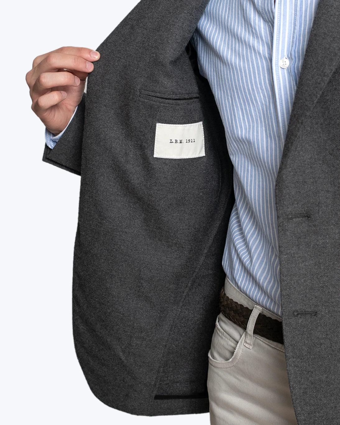 BLAZER DE ALGODÓN GRIS L.B.M. 1911