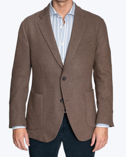 BLAZER DE CASHMERE MARRÓN ALTEA