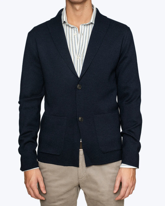 BLAZER AZUL DE LANA GRAN SASSO FOR FULHAM