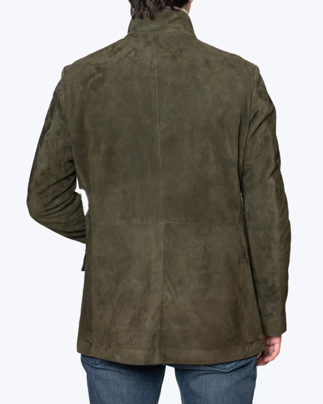 CAZADORA DE PIEL VERDE RVL