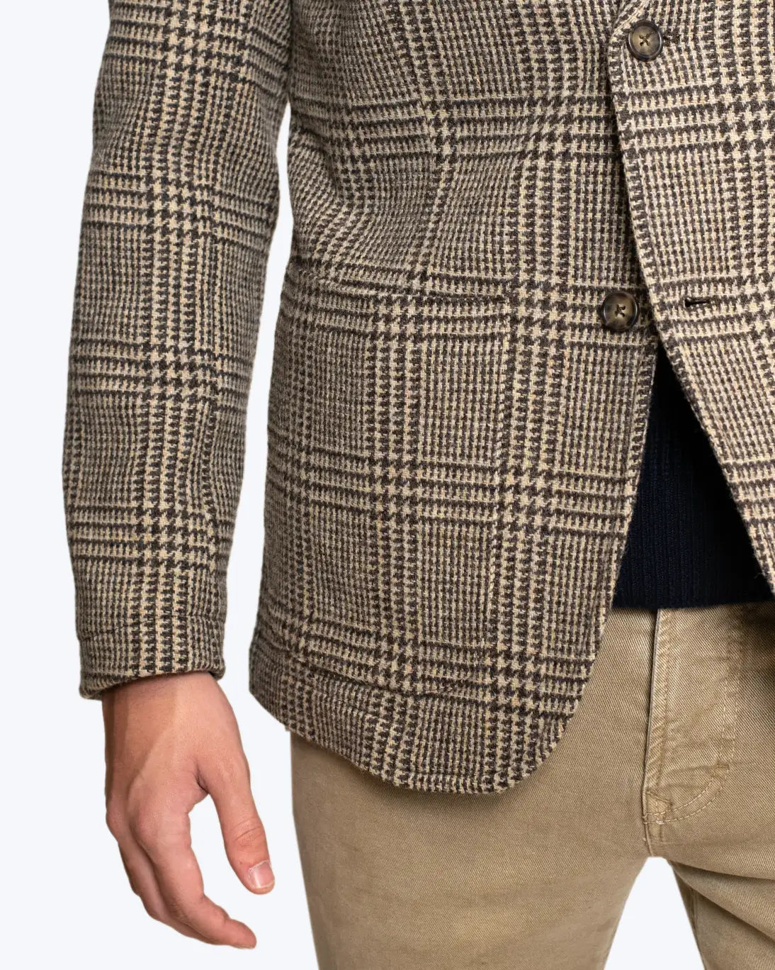 BLAZER PATA DE GALLO MARRÓN SEBAGO