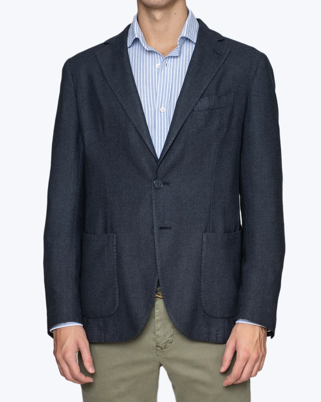 BLAZER CASHMERE AZUL SANTANIELLO